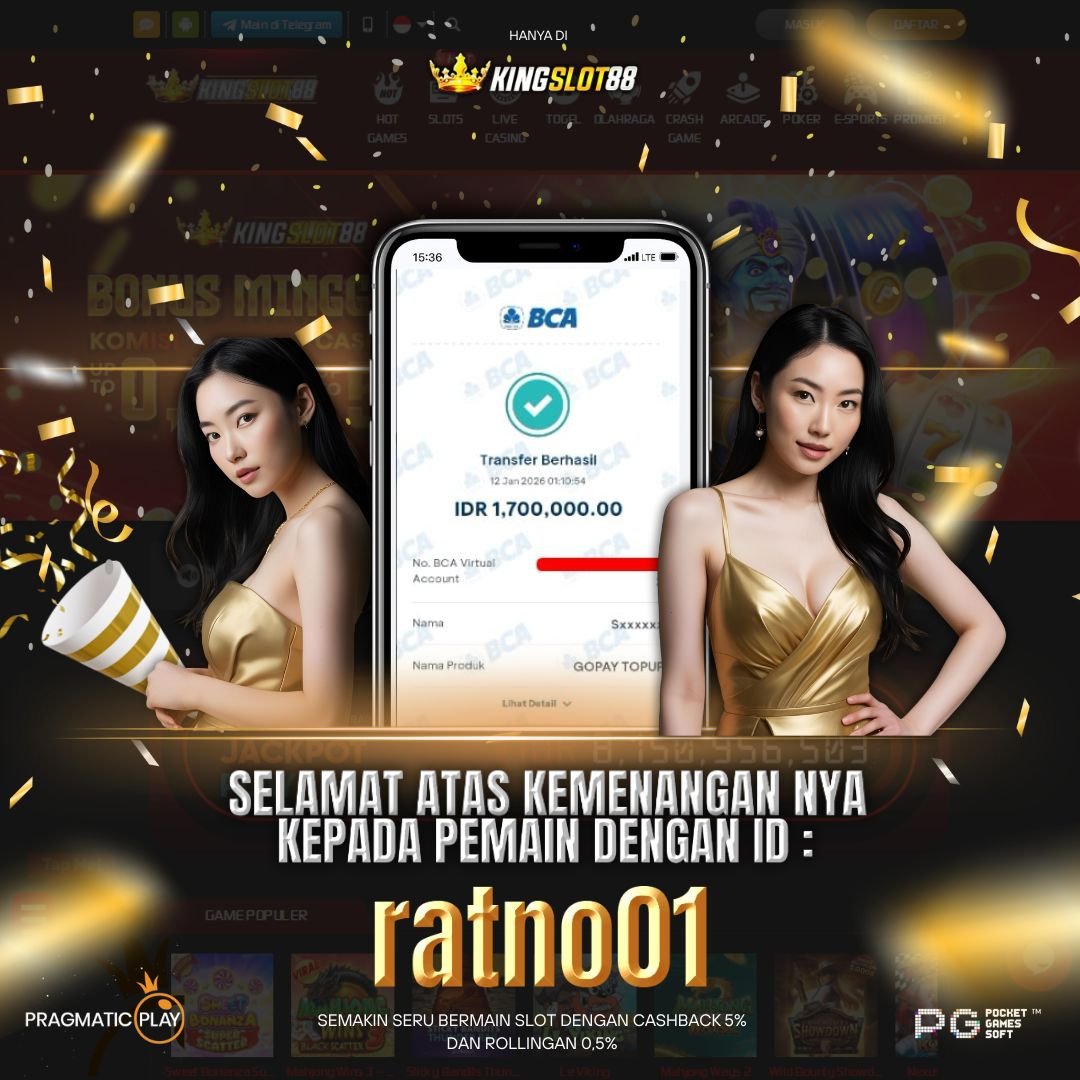 SELAMAT ATAS KEMENANGANNYA UNTUK ID :ratno01